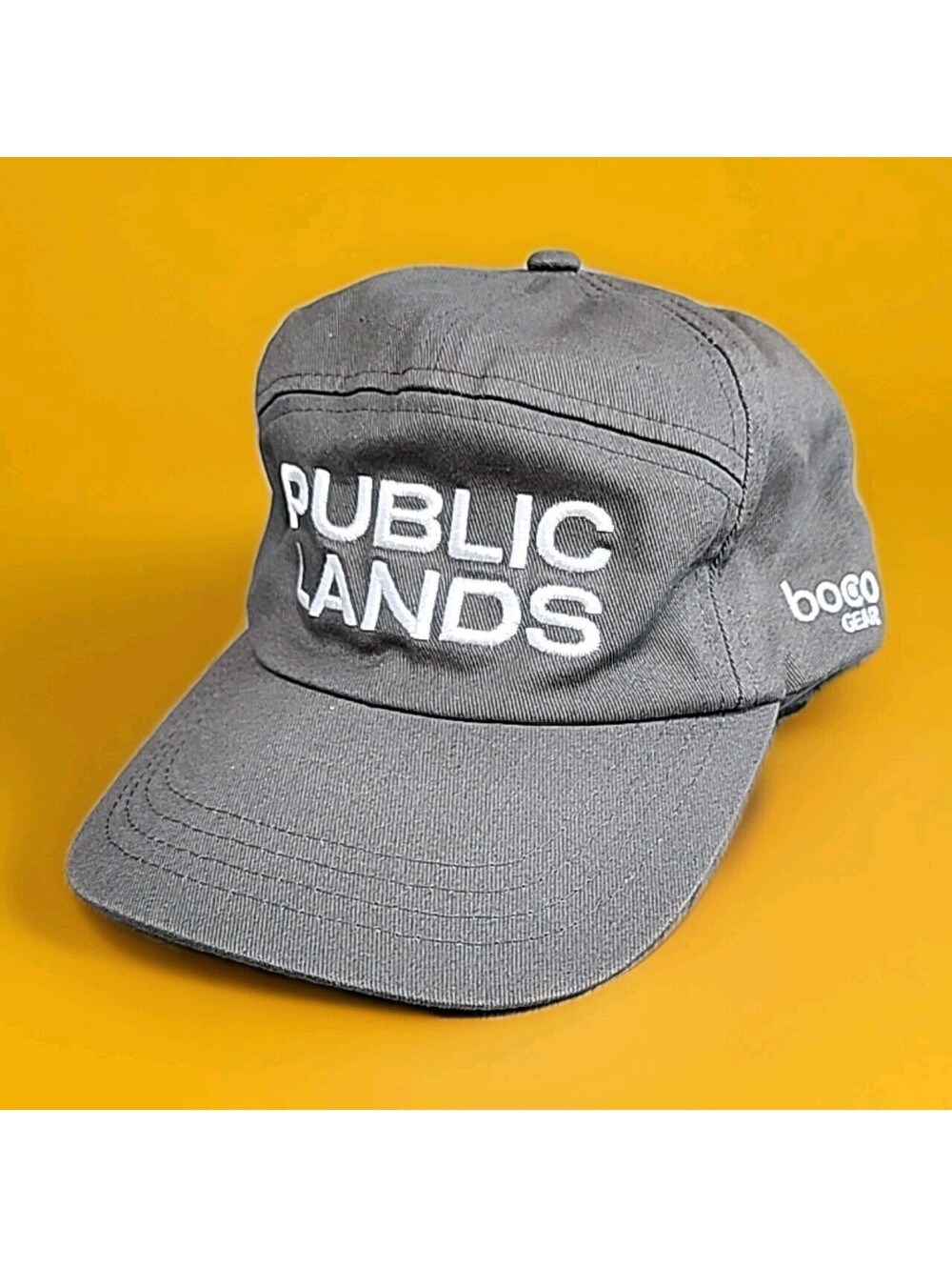 Boco Gear Public Lands 7 Panel Trucker Hat Charcoal